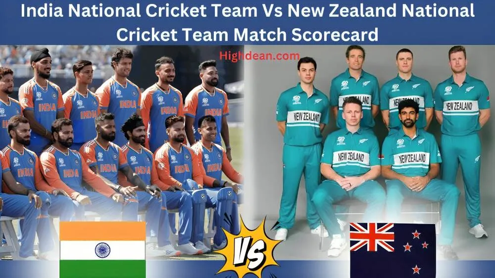 India National Cricket Team Vs New Zealand National Cricket Team Match Scorecard